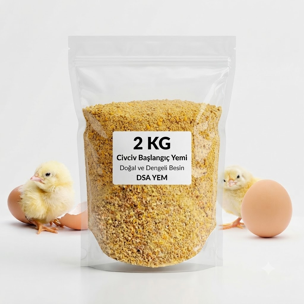   DSA  Civciv Başlangıç Yemi 2 kg Toz   (Şeffaf Ambalaj) 